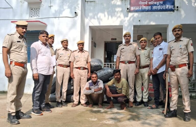 झाड़ू की आड़ में मादक पदार्थ की तस्करी  सीआईडी की सूचना पर चित्तौड़गढ़ पुलिस ने लोडिंग टेम्पो से 485 किलो अफीम डोडा पोस्त किया जब्त