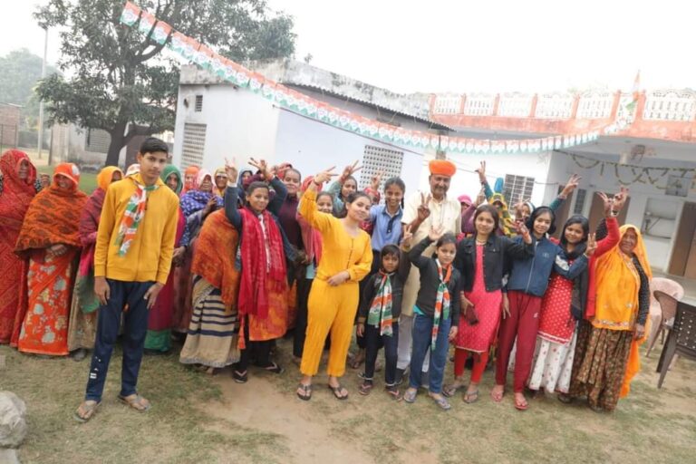 सीताराम अग्रवाल ने झोटवाड़ा खातीपुरा विधाधर नगर पर किया जनसंपर्क 