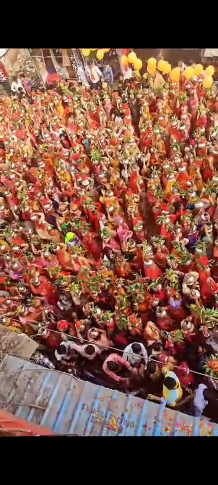 करौली मे राम मन्दिर निर्माण की खुशी मे 11000 मातृ शक्ति की कलश यात्रा निकली