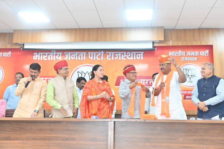 विधाधर नगर विधानसभा हुई कांग्रेस मुक्त, कुछ दिनों में राजस्थान को करेंगे कांग्रेस मुक्तः- दीया कुमारी