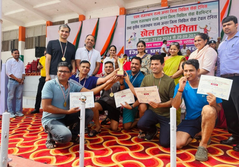 ज़िला सिविल सेवा बैडमिंटन प्रतियोगिता में जयपुर ख़िताब 