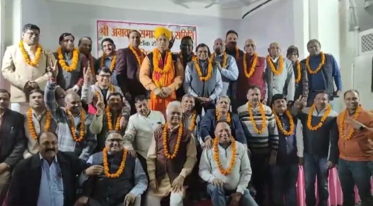 टोंक रोड़ अग्रवाल समाज के निर्विरोध चुने गए अध्यक्ष मुकेश गुप्ता 