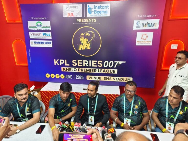 एस एम एस स्टेडियम में KPL टूर्नामेंट का हुआ शुभारम्भ