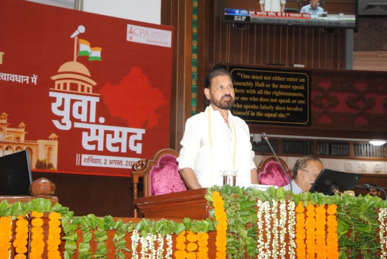 विधानसभा में आयोजित हुई चौथी युवा संसद, दुनिया में भारत की प्रतिष्ठा बढ़ती जा रही है – देवनानी