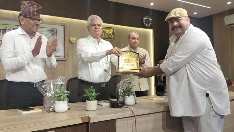 जलदाय विभाग के कर्मचारी नेता शेखावत हुए सम्मानित