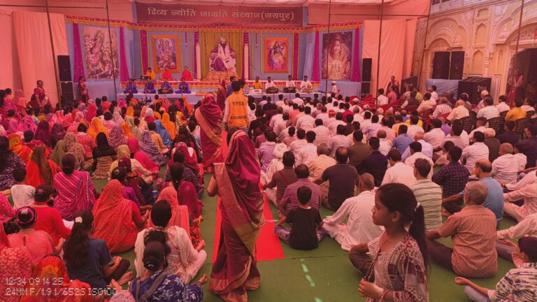 नवरात्रि  से पहले आत्म जागरण का संदेश लेकर सम्पन्न हुआ मासिक सत्संग