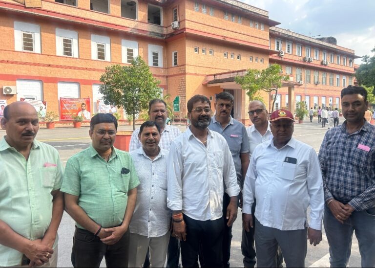 24 सितंबर के शहीद स्मारक जयपुर पर धरने को लेकर दिया ज्ञापन