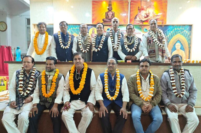 दिगंबर जैन समाज समिति के  जेके जैन अध्यक्ष, ज्ञानचंद बिलाला मंत्री बने 